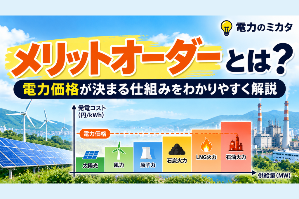 メリットオーダーの仕組みを示す3対2のアイキャッチ画像