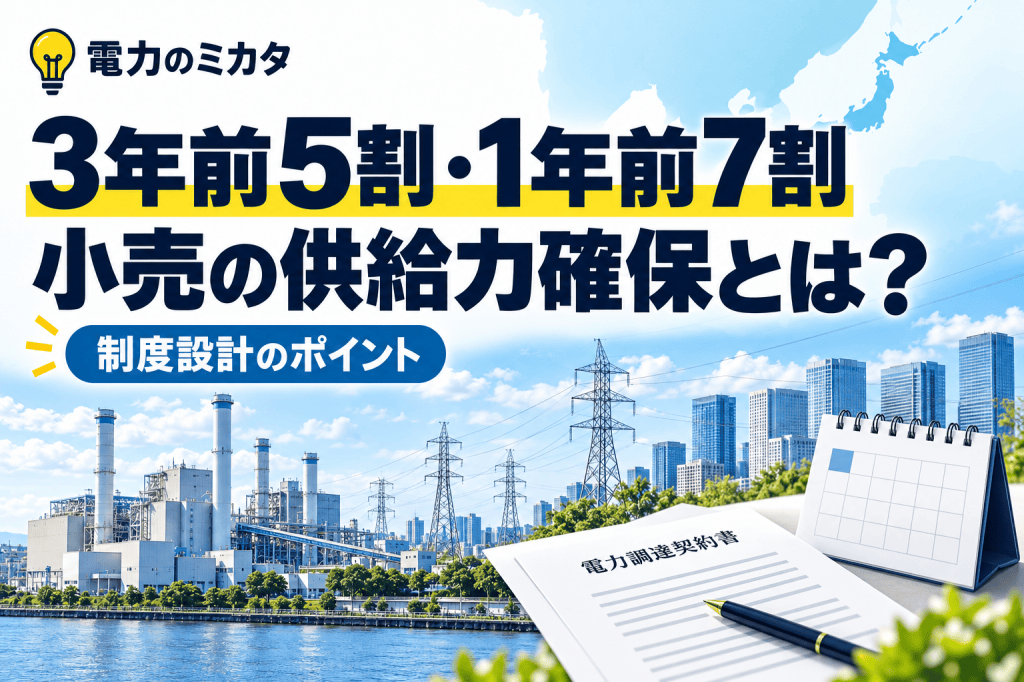 3年前5割・1年前7割、小売の供給力確保を解説するアイキャッチ